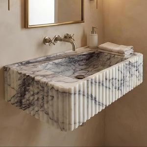 Calacatta Viola Bathroom Marble Sink