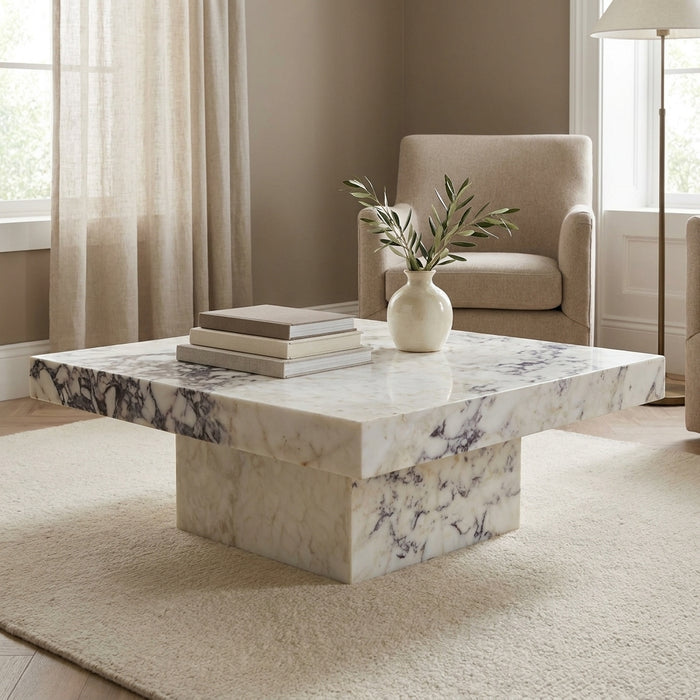 Hand-carved natural marble sink