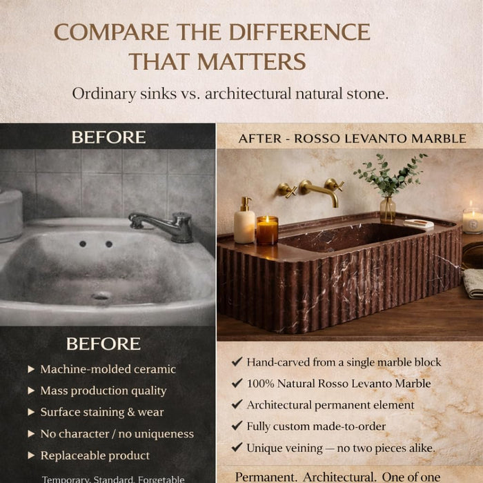 Marble Sink vs Ceramic Sink — Which Is Better? | Elyese Marble Sink