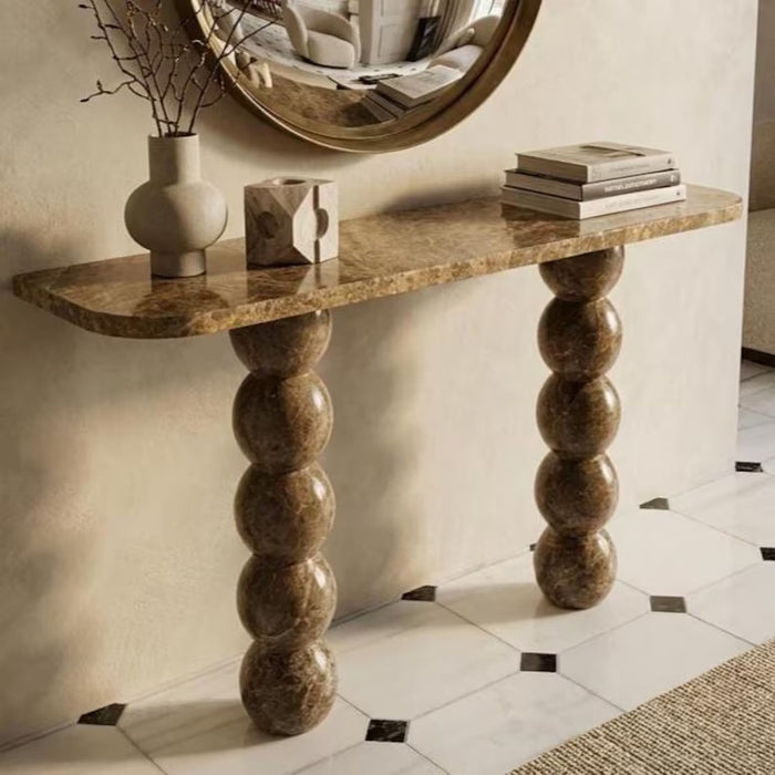 Hand-carved natural marble sink