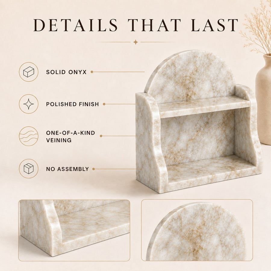 Calacatta Gold organizer detail