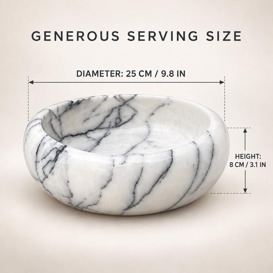Marble serving bowl