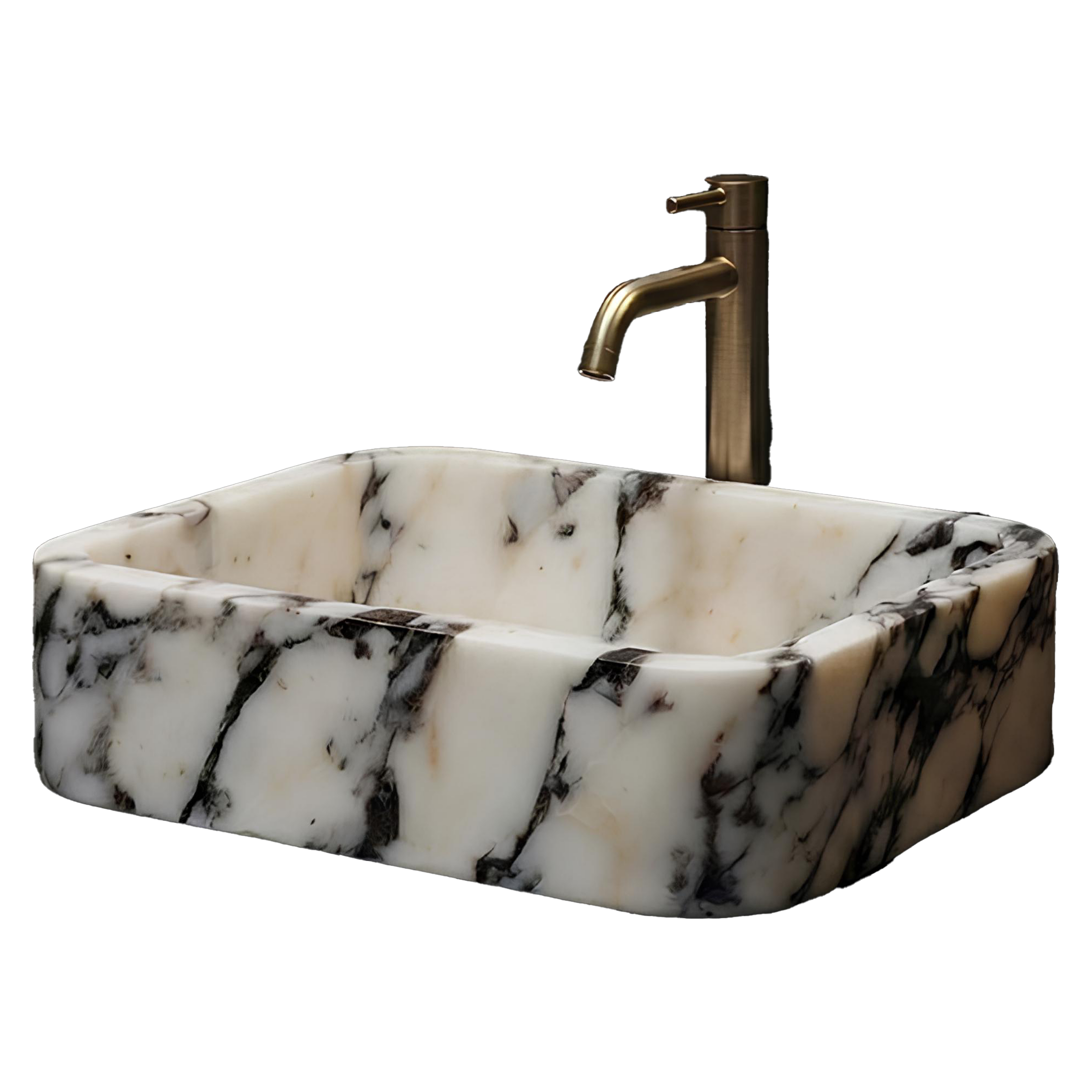 Marble bathroom sink for kitchen and bathroom