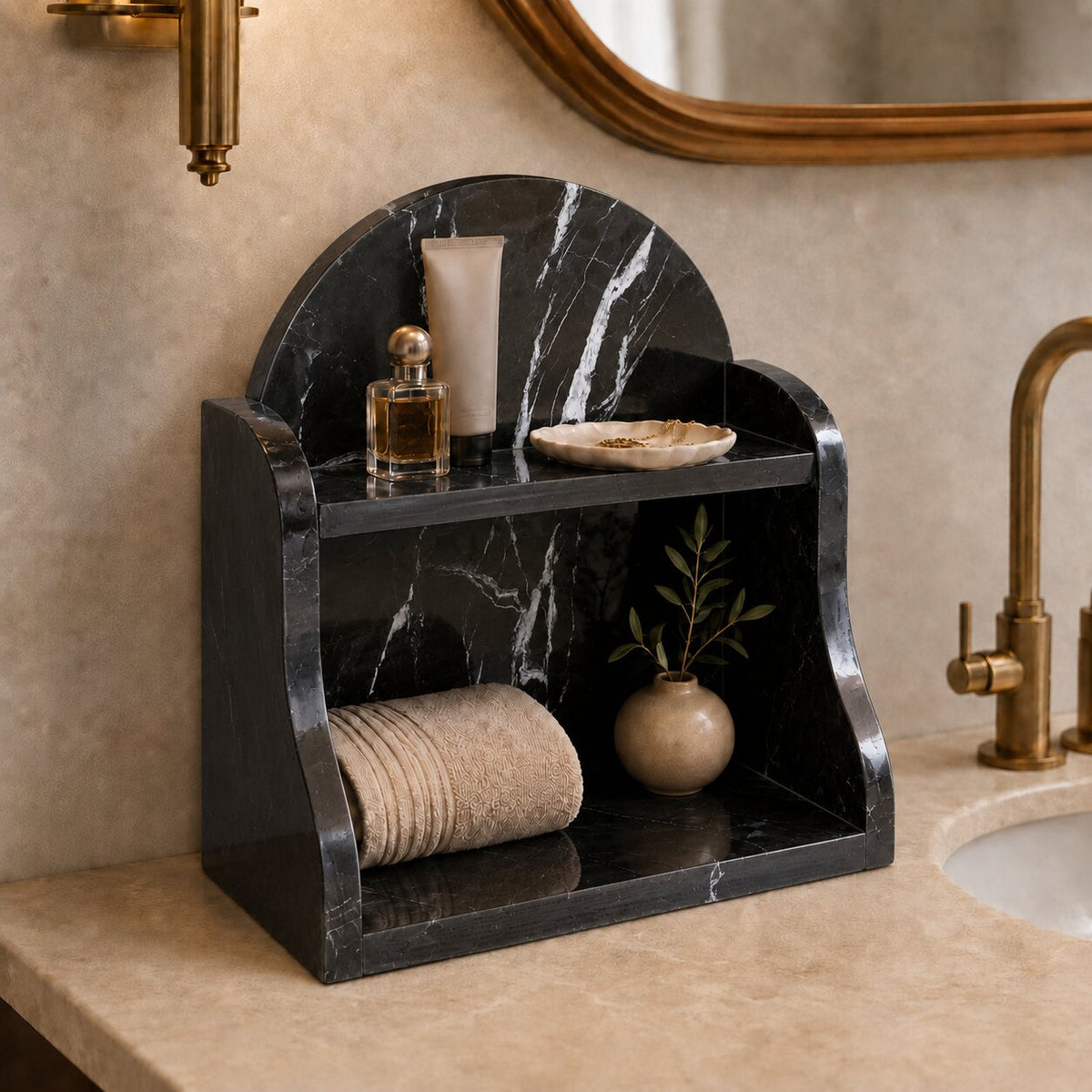 Luxury Black Marble Organizer