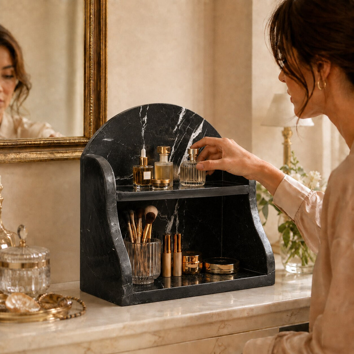 Luxury Black Marble Organizer