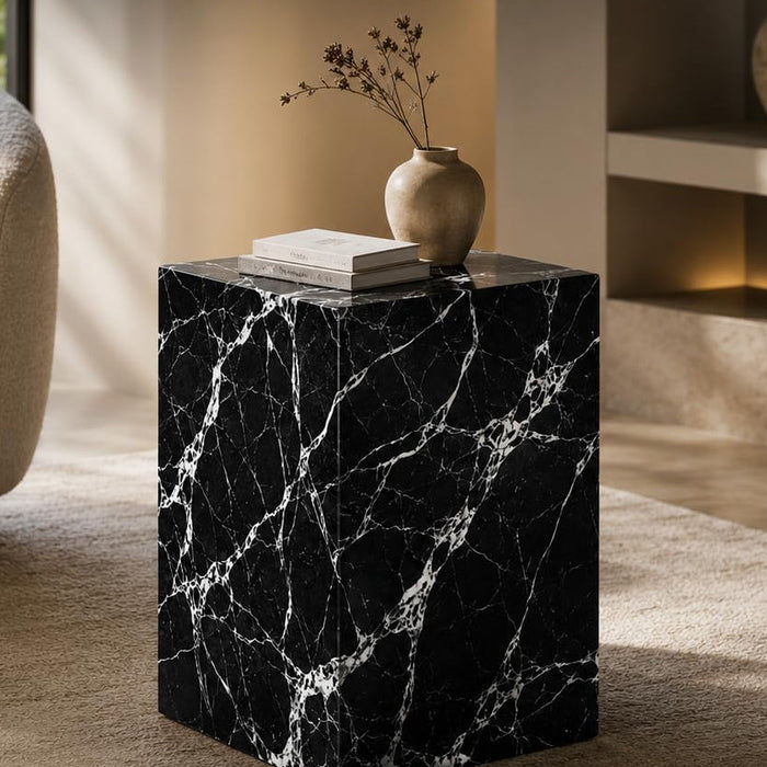 Hand-carved natural marble sink
