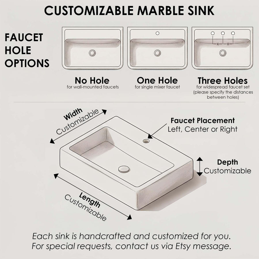 Hand Carved Calacatta Viola Vanity Sink, 30 Inch Wall Hung Washbasin - photo 10