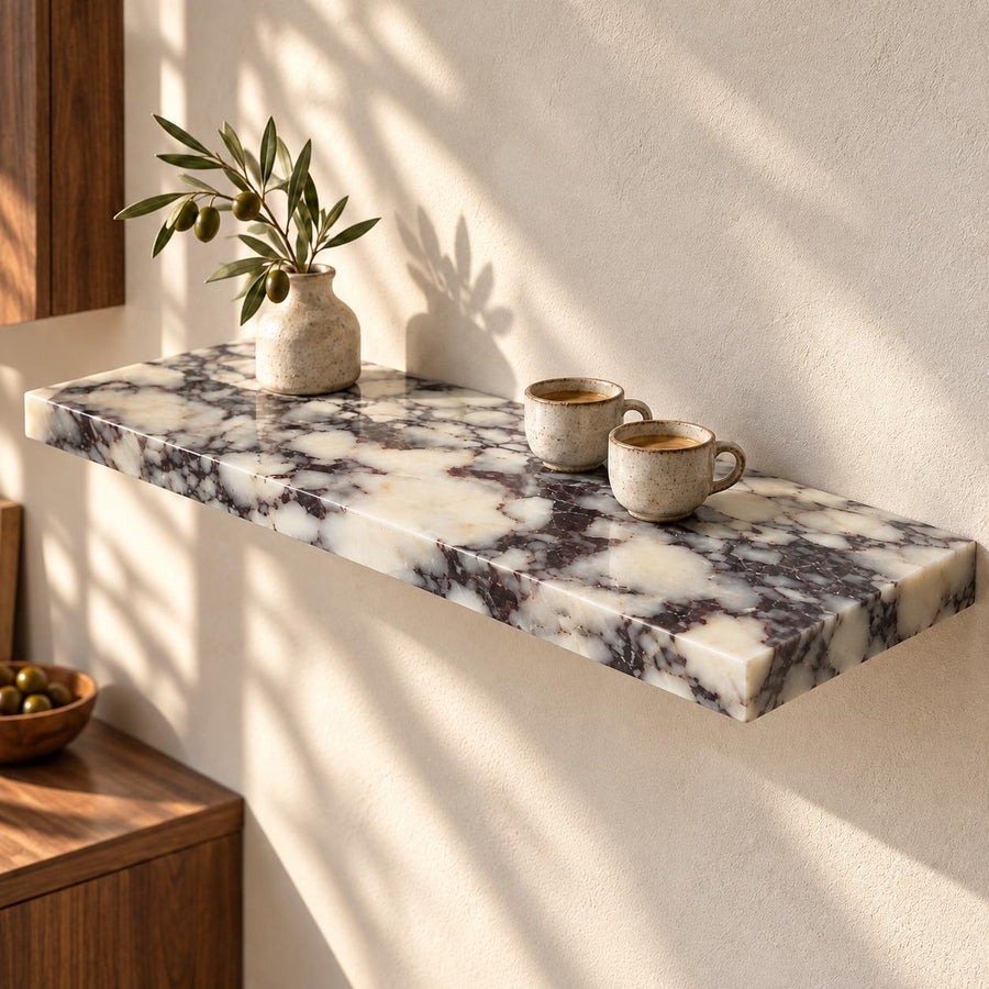 Natural Marble Wall Shelf – dimensions view 19