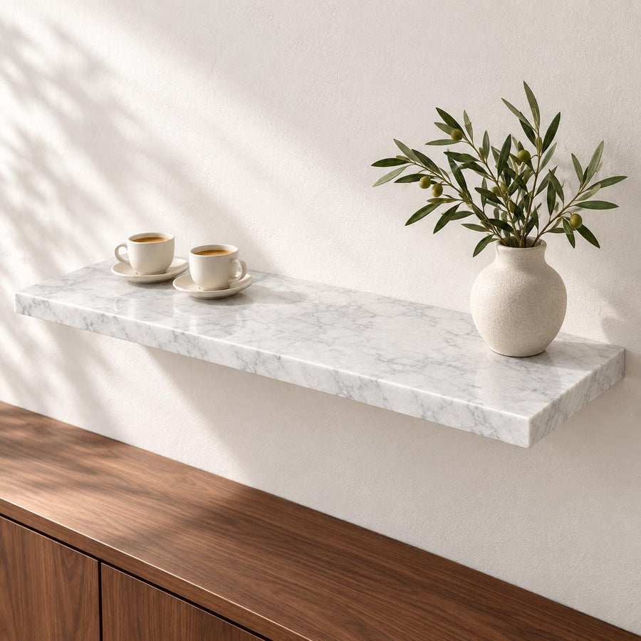 Natural Marble Wall Shelf – dimensions view