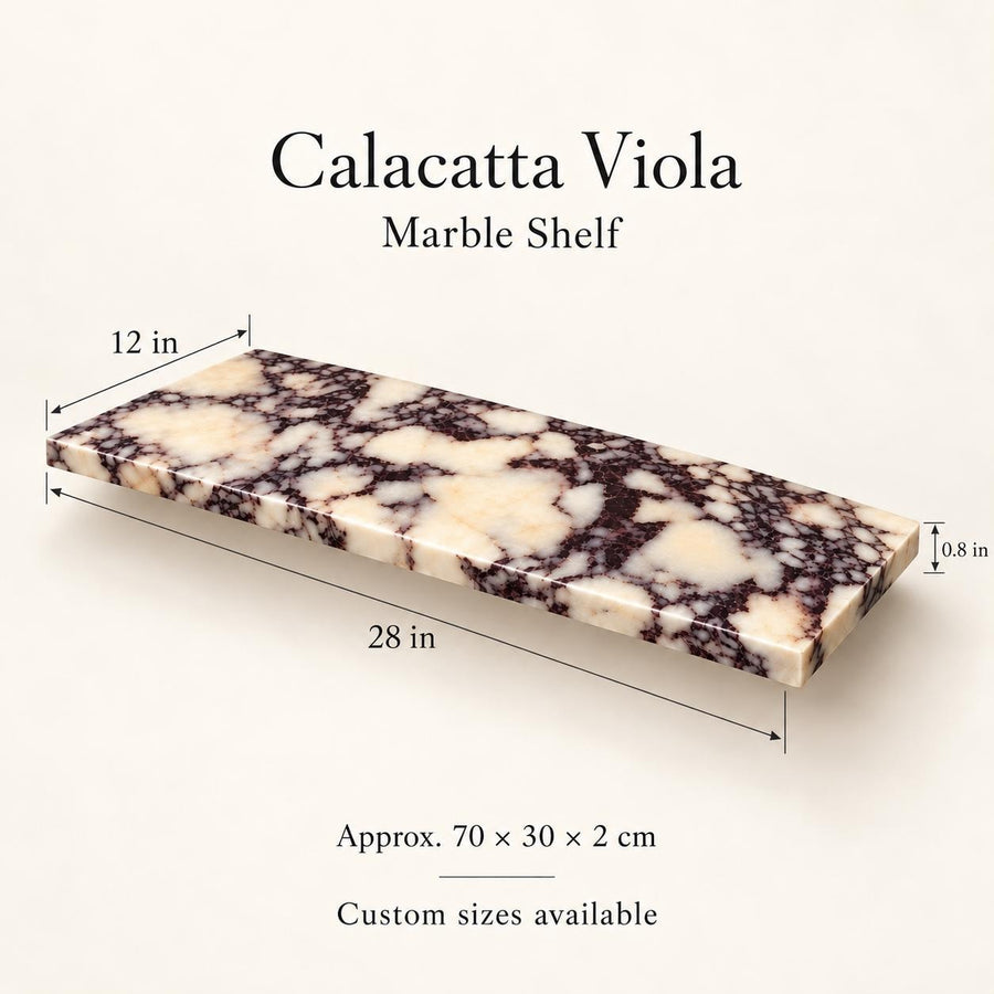 Natural Marble Wall Shelf – natural stone close-up