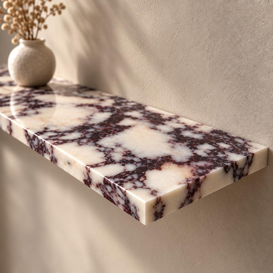 Natural Marble Wall Shelf – detail view