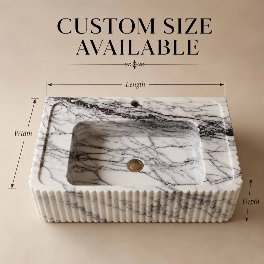 Customizable marble sink