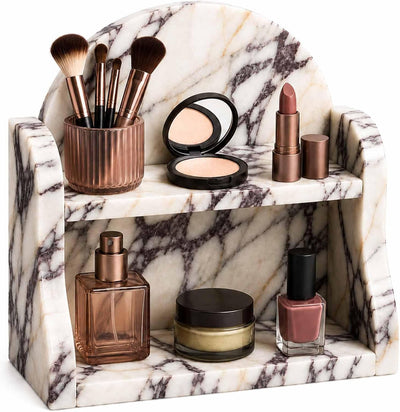 Luxury Calacatta Viola Marble Organizer