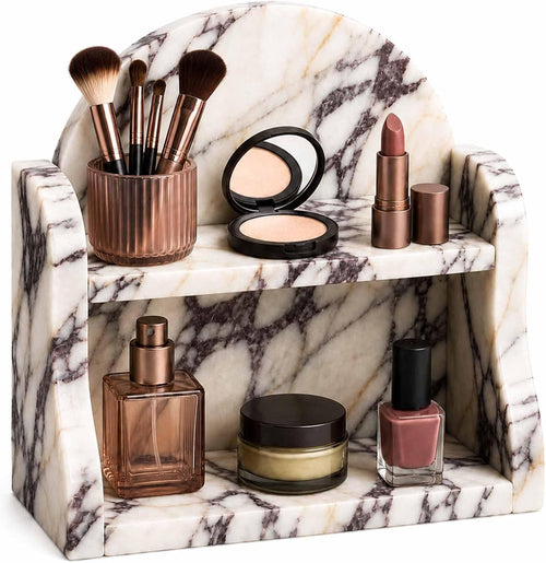 Luxury Calacatta Viola Marble Organizer