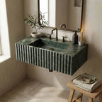 Green marble sink premium handmade