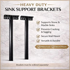Heavy Duty Sink Support Brackets for Marble & Stone Sinks