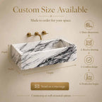 Customizable marble bathroom sink