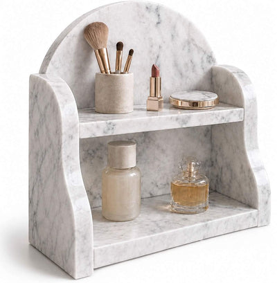 Luxury Carrara White Marble Organizer