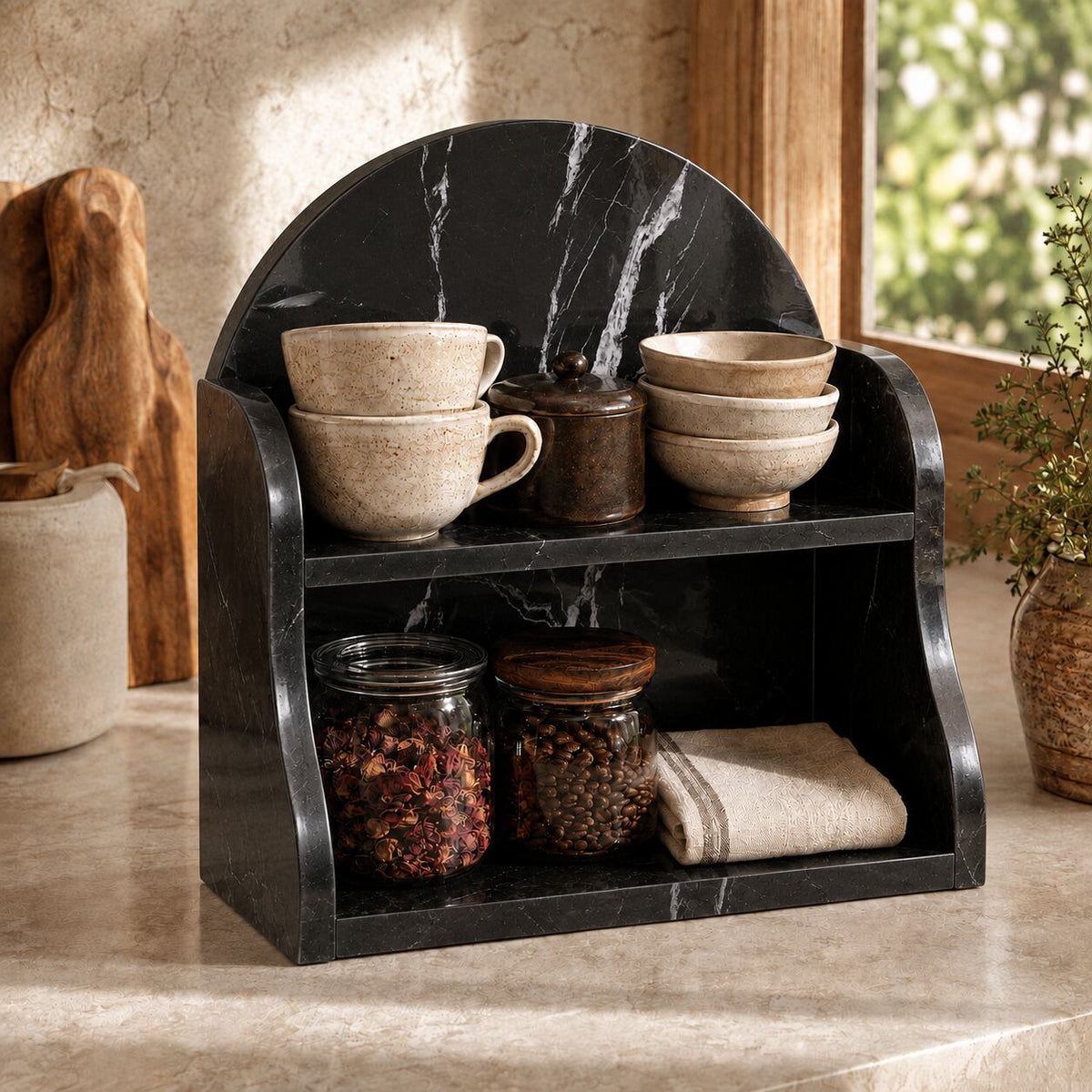 Luxury Black Marble Organizer