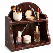 Luxury Rosso Levanto Marble Organizer